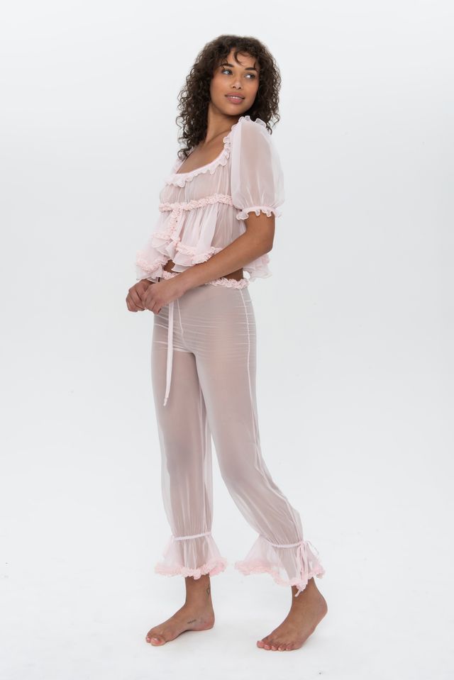 DEAN FLOUNCE PANT BLUSH
