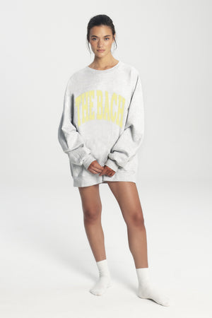 
                  
                    Load image into Gallery viewer, THE BACH SWEATSHIRT LT HEATHER GREY / LEMON
                  
                