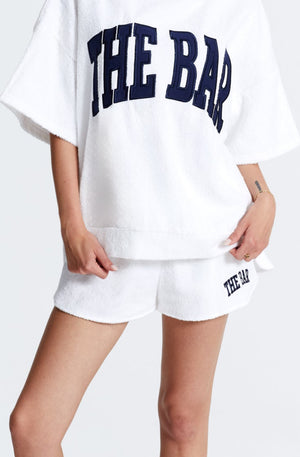 
                  
                    Load image into Gallery viewer, TERRY SHORTS - WHITE
                  
                