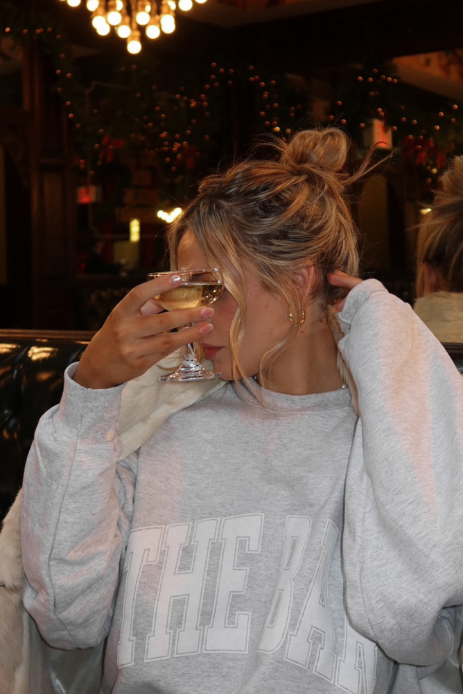 
                  
                    Load image into Gallery viewer, VARSITY SWEATSHIRT LT HEATHER GREY
                  
                