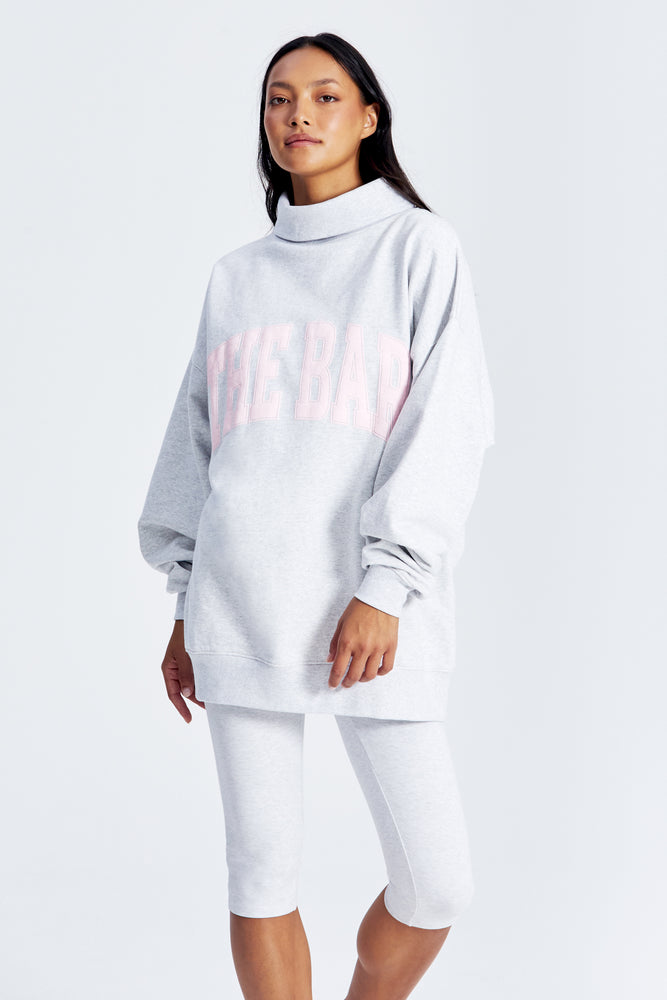 
                  
                    Load image into Gallery viewer, BROOKE CAPRI LEGGING LT HEATHER GREY/ BLUSH
                  
                