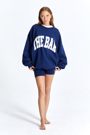 
                  
                    Load image into Gallery viewer, VARSITY BIKER SHORT NAVY
                  
                