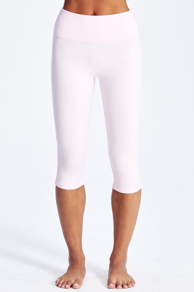 
                  
                    Load image into Gallery viewer, BROOKE CAPRI LEGGING BLUSH/WHITE
                  
                