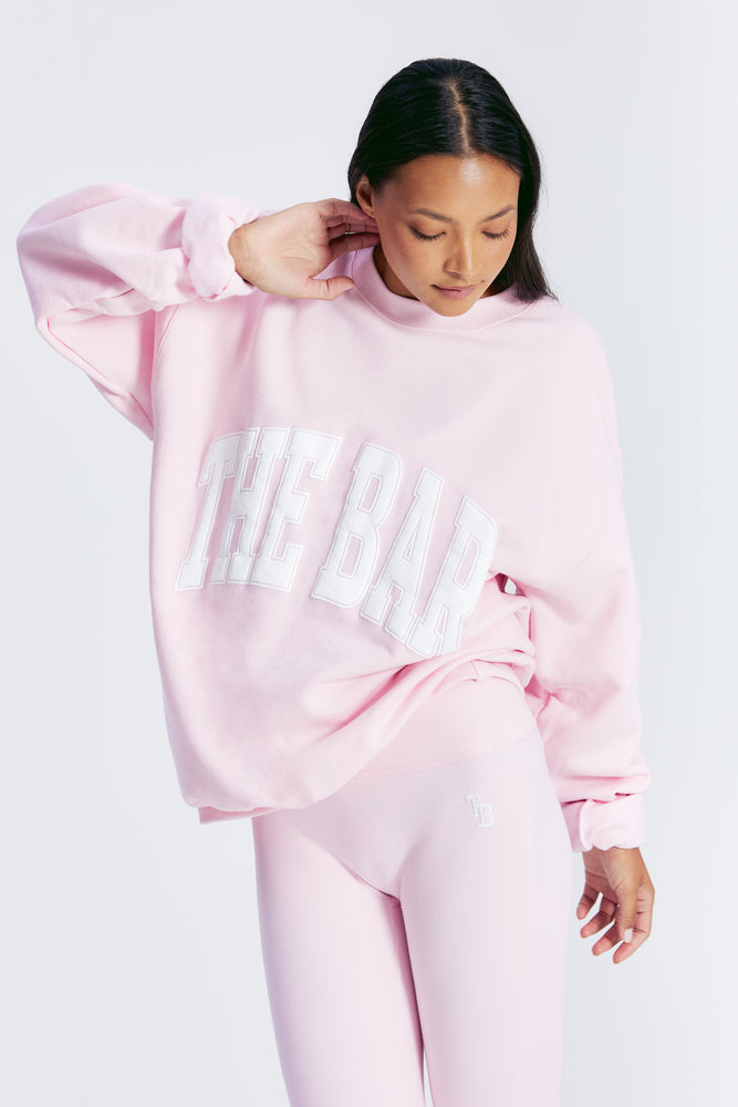 
                  
                    Load image into Gallery viewer, VARSITY SWEATSHIRT BLUSH
                  
                