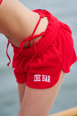 
                  
                    Load image into Gallery viewer, TERRY SHORTS - RED
                  
                