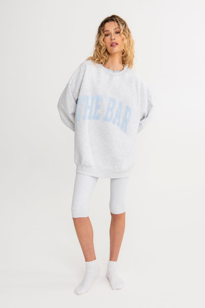 INSIDE OUT REVERSIBLE SWEATSHIRT - WHITE / IRIS