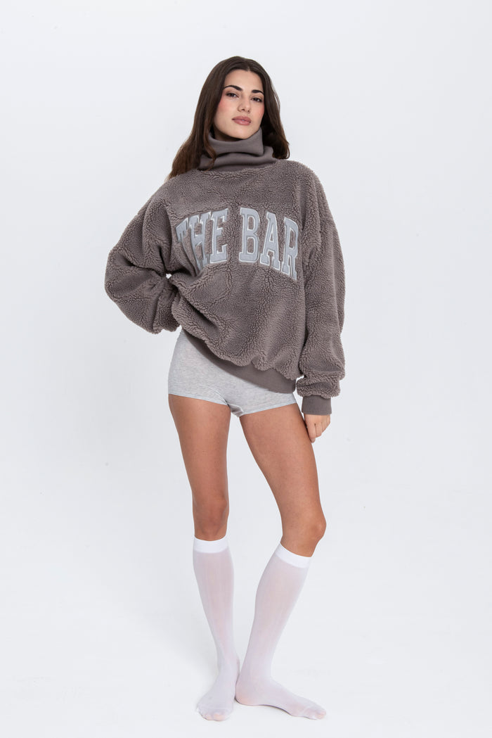 GIGI HIGHEST NECK SWEATSHIRT CINDER/GREY