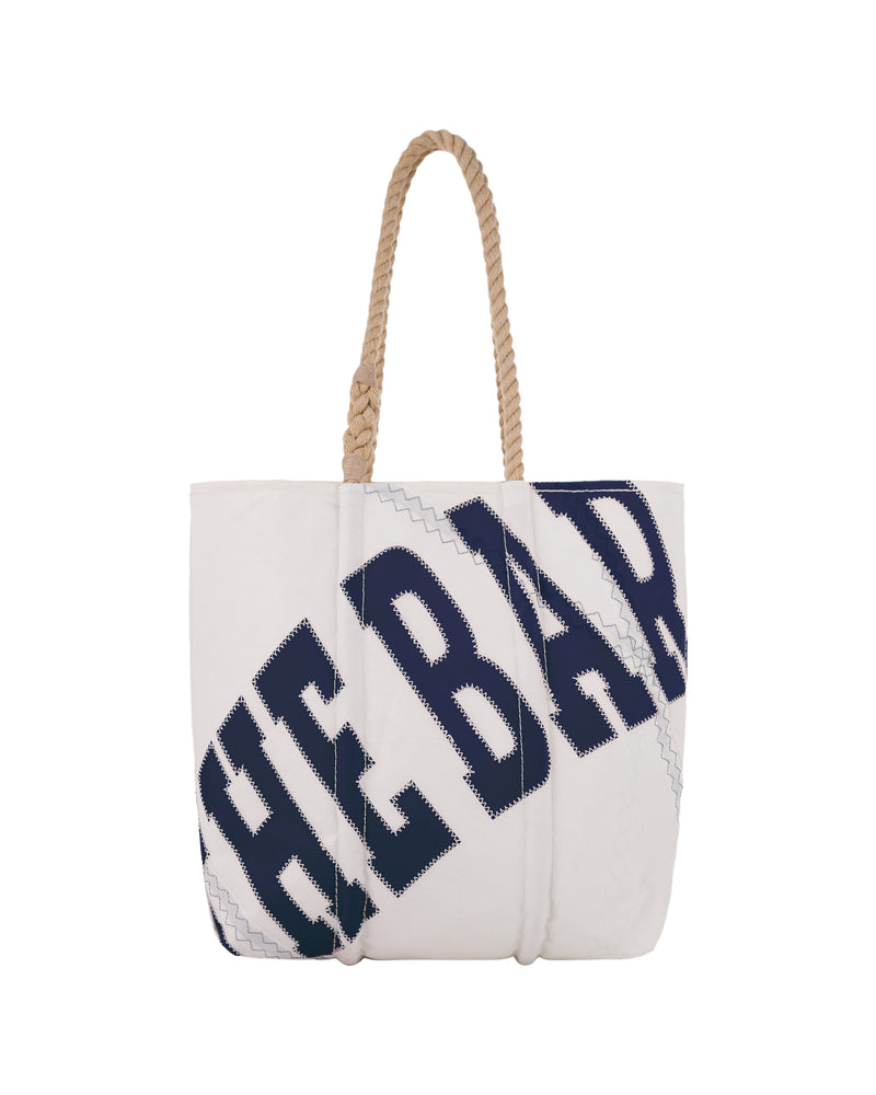 
                  
                    Load image into Gallery viewer, SEA BAGS MAINE FOR THE BAR WHITE/NAVY
                  
                