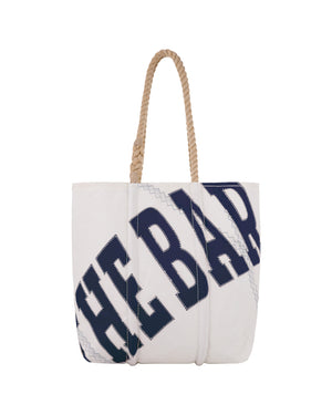 
                  
                    Load image into Gallery viewer, SEA BAGS MAINE FOR THE BAR WHITE/NAVY
                  
                