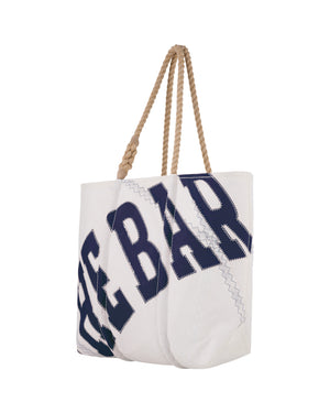 
                  
                    Load image into Gallery viewer, SEA BAGS MAINE FOR THE BAR WHITE/NAVY
                  
                
