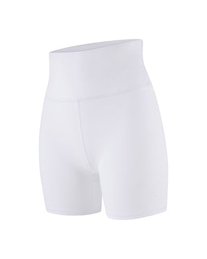 
                  
                    Load image into Gallery viewer, VARSITY BIKER SHORT WHITE
                  
                