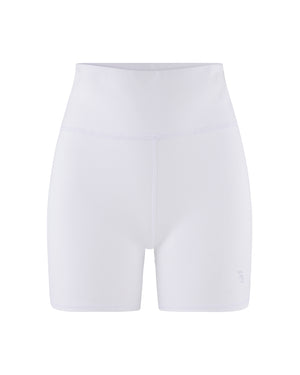 
                  
                    Load image into Gallery viewer, VARSITY BIKER SHORT WHITE
                  
                