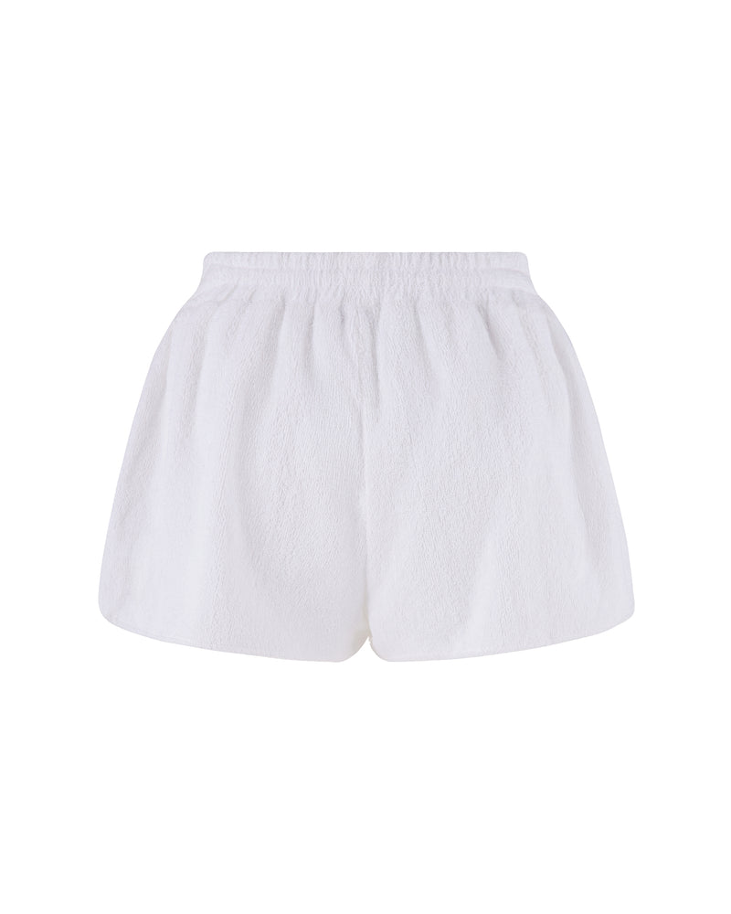 
                  
                    Load image into Gallery viewer, TERRY SHORTS - WHITE
                  
                