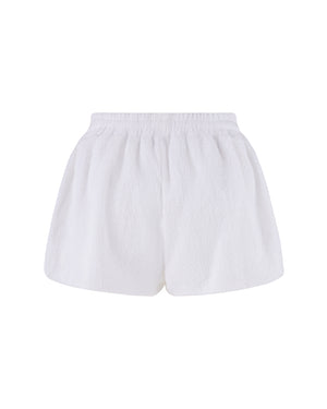 
                  
                    Load image into Gallery viewer, TERRY SHORTS - WHITE
                  
                
